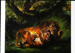 ►  Delacroix Combat Entre Un Lion Et Un Tigre - Tigres