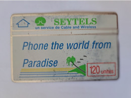 SEYCHELLES SEYTELS PALM 120U UT N° 011E MIDDLE CONDITION - Seychelles