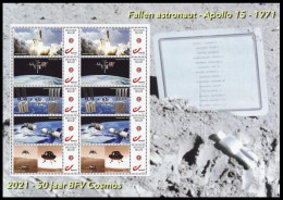 DUOSTAMP** / MYSTAMP** - Fallen Astronaut - Apollo 15 - 1971-2021 - 50 Jaar BFV Cosmos - Explorateurs