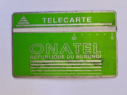 BURUNDI LANDIS 50U UT VERTE GREEN N° 406A... LOOK SCAN FOR CONDITION - Burundi