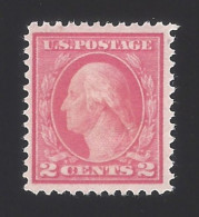 US #461 1915 Pale Carmine Red Wmk 190 Perf 11 Mint OG LH VF SCV $125 - Neufs