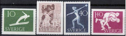 Suecia 0372/375 ** MNH. 1952 - Neufs