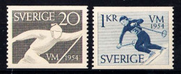 Suecia 0385/386 ** MNH. 1954 - Neufs