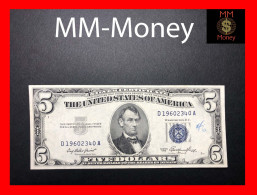 U.S.A.  USA  United States  5 $ 1953  P. 417  “Silver Certificate”   *blue Seal*   Pen   VF+ - Biljetten Van De  Federal Reserve (1928-...)