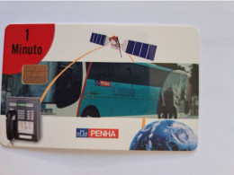 BRESIL DEMO TEST CHIP CARD BUS SATELLITE PENHA 1 MINUTO MINT NEUVE - Brasilien