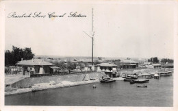 Carte Postale Photo Roselich SUEZ CANAL Station-Egypte-Africa-Afrique - Suez