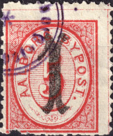 DANEMARK / DENMARK - 1886 - AALBORG CJ Als Local Post 1 On 5 øre Carmine - Used - Emissioni Locali