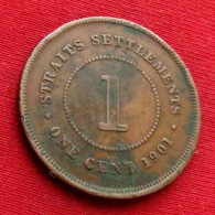 Straits Settlements 1 Cent 1901 - Otros – Asia