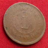 Straits Settlements 1 Cent 1885 - Andere - Azië