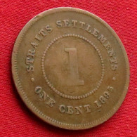 Straits Settlements 1 Cent 1895 - Otros – Asia