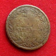 Straits Settlements 1/2 Cent 1862 - Autres – Asie