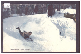 SPORT D'HIVER - PARTIE DE LUGE - TB - Port