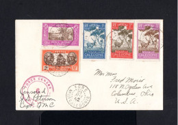 S3954-NOUVELLE CALEDONIE-MILITARY CENSOR COVER KONE To OHIO (usa) 1942.WWII.NUEVA CALEDONIA.FRENCH COLONIES - Briefe U. Dokumente