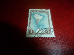 Républica Argentina - Productions Carte - 1 Peso - Yt 512 - Sépia Et Bleu Clair - Oblitéré - Année 1951 - - Usati