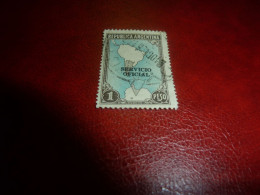 Républica Argentina - Carte - Servicio Official -1 Peso - Yt 348 - Sépia Et Bleu Clair - Oblitéré - Année 1951 - - Usati
