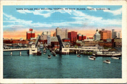 Florida Tampa Skyline From Municipal Hospital On Davis Island - Tampa