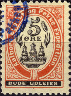 DANEMARK / DENMARK - 1887 - AALBORG CJ Als Local Post 5 øre Black & Red - VF Used -b - Emissions Locales