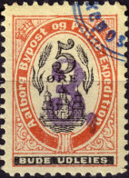 DANEMARK / DENMARK - 1889 - AALBORG CJ Als Local Post 3, Sur 5 øre Black & Red (surch. Violette) - VF Used -f - Emisiones Locales