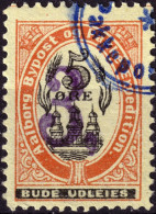 DANEMARK / DENMARK - 1889 - AALBORG CJ Als Local Post 3, Sur 5 øre Black & Red (surch. Violette) - VF Used -m - Emissions Locales