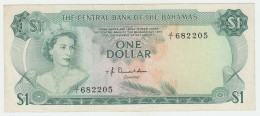 Bahamas 1 Dollar 1974 VF+ Crisp Banknote Pick 35a 35 A - Bahamas