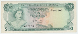 Bahamas 1 Dollar 1974 VF+ Crisp Banknote Pick 35a 35 A - Bahama's