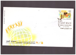 INDIA - 11 12 2004 Fdc Conservazione Energia - Other & Unclassified