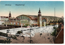 57822 - Deutsches Reich - 1922 - AnsKte "Hamburg Hauptbahnhof", Gebraucht - Other & Unclassified