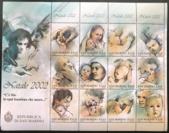 Republica Di San Marino - VEL1/8 - MNH - 2002 - Michel 2050#2061 - Moeder En Kind - Blocchi & Foglietti