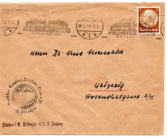 57847 - Deutsches Reich - 1934 - 3Pfg Hindenburg EF A DrucksBf MUENCHEN - ... SIEDLUNGSAUSSTELLUNG ... -> Leipzig - Covers & Documents