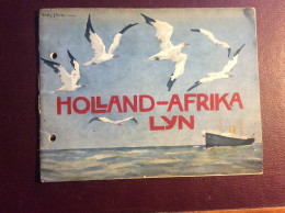 Rare Brochure Touristique HOLLAND AFRIKA LYN . Paquebot Cargo KLIPFONTEIN . Dessins WILLY SLUITER . Port Said . Durban - Autres & Non Classés