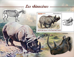 2022-10 - CENTRAL AFRICAN- RHINOS                 1V    MNH** - Rhinocéros