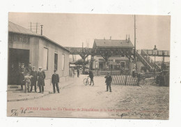 Cp, Chemin De Fer, La Gare Provisoire , Un Chantier De Démolitions,  Vierge - Stazioni Senza Treni