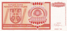 Croatia, Knin, 500 Million Dinars In 1993 - Croatie