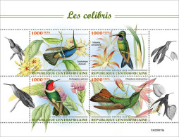 2022-10 - CENTRAL AFRICAN- HUMMINGBIRDS                4V    MNH** - Colibris