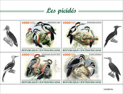 2022-10 - CENTRAL AFRICAN- WOODPECKERS                4V    MNH** - Spechten En Klimvogels