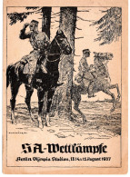 57936 - Deutsches Reich - 1937 - Ansichtskarte "SA-Wettkaempfe" - Bild 2 - Ungebraucht - Autres & Non Classés