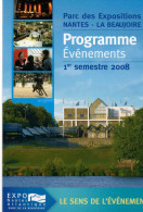 Carte Publicitaire, NANTES, (44), Programme, événements, 2008, Parc Des Expositions, La Beaujoire - Programmes