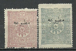 Turkey; 1893 Overprinted Stamps For Printed Matter MH* - Neufs