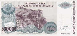Croatia, Knin, 500.000.000 Dinars In 1993,UNC - Croatie