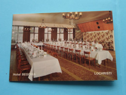 Hotel BEGONIA - Restaurant 'T SCHUURKE > 9130 Lochristi ( Zie / Voir Scans ) CDV ! - Cartes De Visite