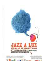 Carte Souple Publicitaire, Jazz à LUZ, (64), En 2008, Festival D'altitude, Hautes Pyrénées - Programmes