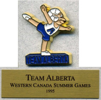 Pin's Sport Jeux D'été Du Canada 1995 Alberta Gymnastic Gymnastique - Gymnastiek