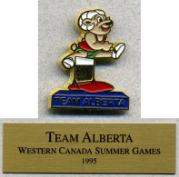 Pin's Sport Jeux D'été Du Canada 1995 Alberta Athlétisme Course Saut - Athlétisme