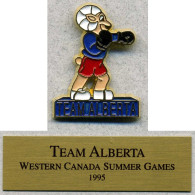 Pin's Sport Jeux D'été Du Canada 1995 Alberta Boxe Boxing - Boxen