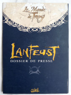 TRES BEAU DOSSIER DE PRESSE TARQUIN - LANFEUST LE MONDE DE TROY - Press Books