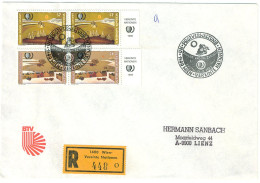 1400 Wien Vereinte Nationen, Reko-Brief, Einschreiben (UB O), 1995 (G) - Brieven En Documenten