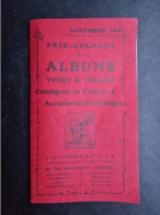 MAGAZINE (6 Vues) Prix-Courant Des Albums Yvert & Tellier Catalogues De Timbres Accessoires Philatéliques Novembre 1935 - French (until 1940)