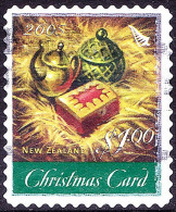 NEW ZEALAND 2005 QEII $1.00 Multicoloured, Christmas-Christmas Card Self Adhesive FU - Usados