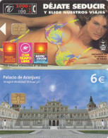 Spain 2 Phonecards Chip - - - Palace, Woman - Other & Unclassified