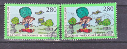 France 2877 Variété Vert Clair Et Foncé Oblitéré Used - Gebraucht